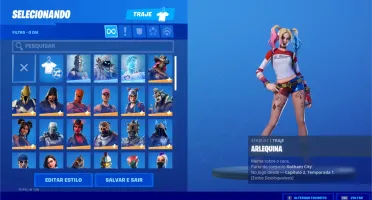 Conta fortnite PC s6 a s10 full, skins raras e Salve o Mundo