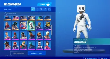 Conta fortnite PC s6 a s10 full, skins raras e Salve o Mundo