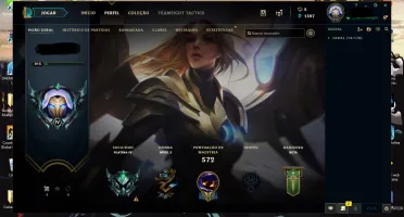 Conta Platina IV com TODOS os campeões, 53 skins 2 ultimates