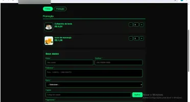 Cardápio digital com pagamento online e baixa automática