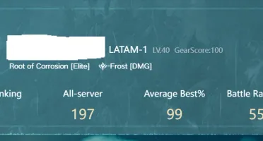 Tarisland Conta Mago Gelo lvl40 TOP DPS Latam 1