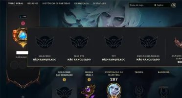 Unranked com 140 Champs e 59 Skins ( MID / ADC / JG )