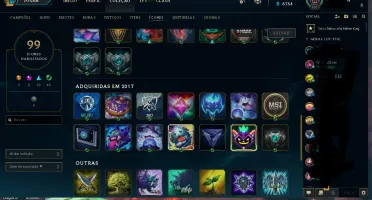 CONTA LEAGUE OF LEGENDS LEVEL 201 BARATA