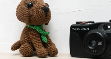 Cachorrinho Marrom em Amigurumi