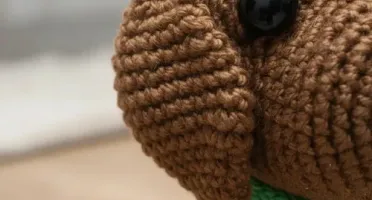 Cachorrinho Marrom em Amigurumi