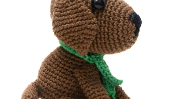 Cachorrinho Marrom em Amigurumi