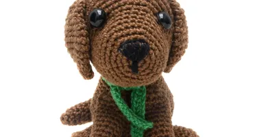 Cachorrinho Marrom em Amigurumi