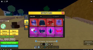 Conta Blox Fruits Com Dragon Perm E Muitas Outras Frutas