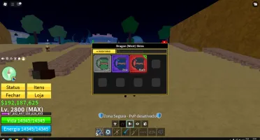 Conta Blox Fruits Com Dragon Perm E Muitas Outras Frutas