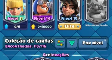 Clash Royale - 6561 Troféus - Level 54 - Torre 15 - Arena 18