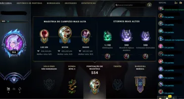 Combo de contas LOL