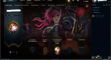 VENDO CONTA DE LOL 15 SKINS + 45 CHAMPS UNRANKED !