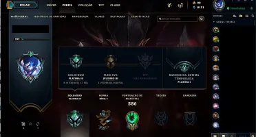 PLAT3 LVL232 SKINS155 FALTANDO 6 CHAMPS