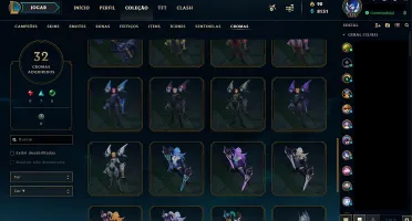 PLAT3 LVL232 SKINS155 FALTANDO 6 CHAMPS
