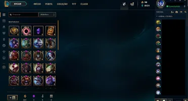 PLAT3 LVL232 SKINS155 FALTANDO 6 CHAMPS