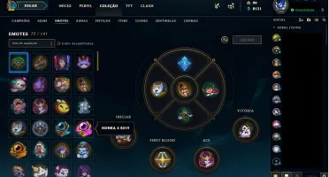 PLAT3 LVL232 SKINS155 FALTANDO 6 CHAMPS