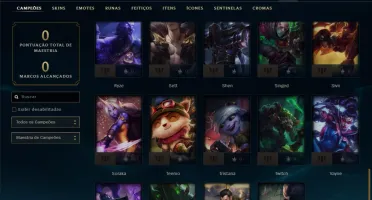 Conta ferro 4 com 25 skins e 49 champs