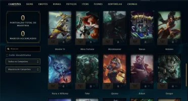 Conta ferro 4 com 25 skins e 49 champs