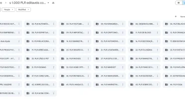 1.000 PLR editavéis com licença