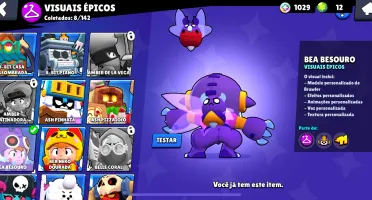 Conta Brawl stars 49 Brawl, muitas skins.