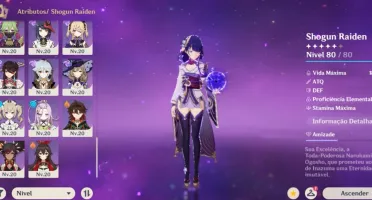 Conta Genshin Iniciante Com Columbina + Raiden + Navia