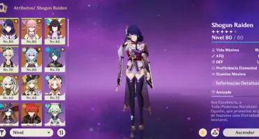 Conta Genshin Iniciante Com Columbina + Raiden + Navia