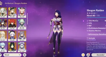 Conta Genshin Iniciante Com Columbina + Raiden + Navia