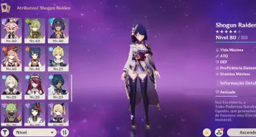 Conta Genshin Iniciante Com Columbina + Raiden + Navia