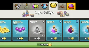 CV 11 quase full, 2 passes, 6k de gemas e 5 construtor