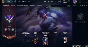 SEM ELO - lv 369 e todos os Champs e 208 Skins (JG / MID)