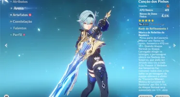Genshin Impact conta Eula + Canção dos Pinhos AR10