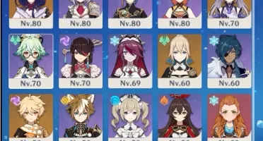 Ganyu + Amos, Eula + Tumulo, Ayato + Cortador de Neblina