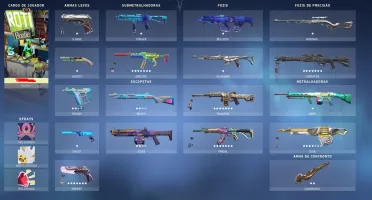 Conta VALORANT com muitas skins!