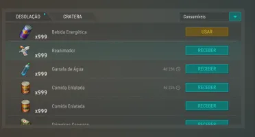 Conta last day com recursos/equipamentos + ×999