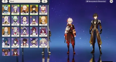 Genshin Impact AR 46 - Eula + Canção + Kazuha + Zhongli etc