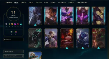 Diamante 2 com 85 Champs e 11 Skins +2k de RP