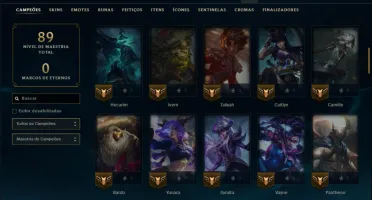 Diamante 2 com 85 Champs e 11 Skins +2k de RP