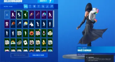 Conta Fortnite 50 Reais passe da 4 e 5 temporadas full.