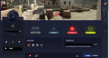 Conta csgo lvl 20 gamersclub aguia 2 com prime