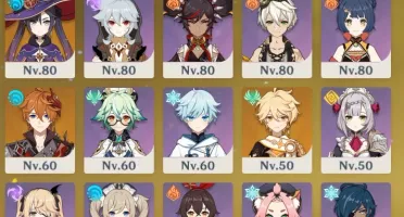 Conta Genshin Impact NA - AR 55 - 6 personagens 5*
