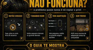 HUD dos Pro Players FF 2026 | 2, 3 e 4 Dedos