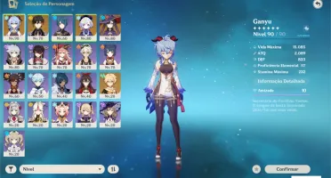 AR 52 - Ganyu, Zhongli, Qiqi e Mona