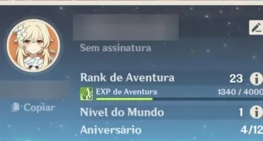 Genshin Impact Conta com Jean AR23