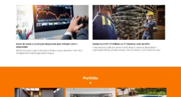 Site para Construtora com Painel Administrativo