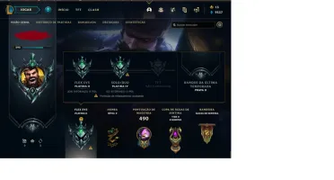 conta de league of legends