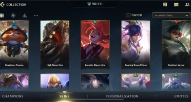 Conta Wild Rift Diamond4 47 campeões e 28 SKINS e os 3 passe