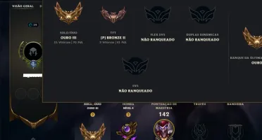 Ouro 3 com 50 Champs e 41 Skins