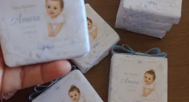 Sabonete Artesanal Batizado personalizado