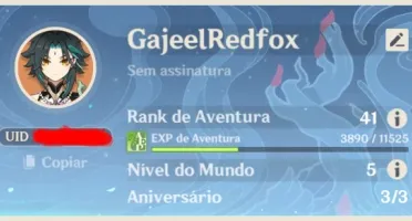 Conta Genshin Impact