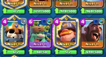 CONTA LEVEL 14 DESAFIANTE 3, TODAS AS CARTAS 28 LVL 14